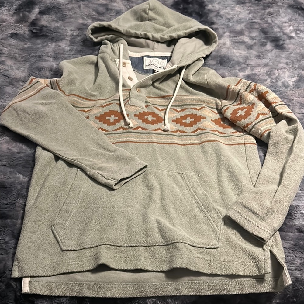 American Eagle Aztec Patterned Hoodie - image 1